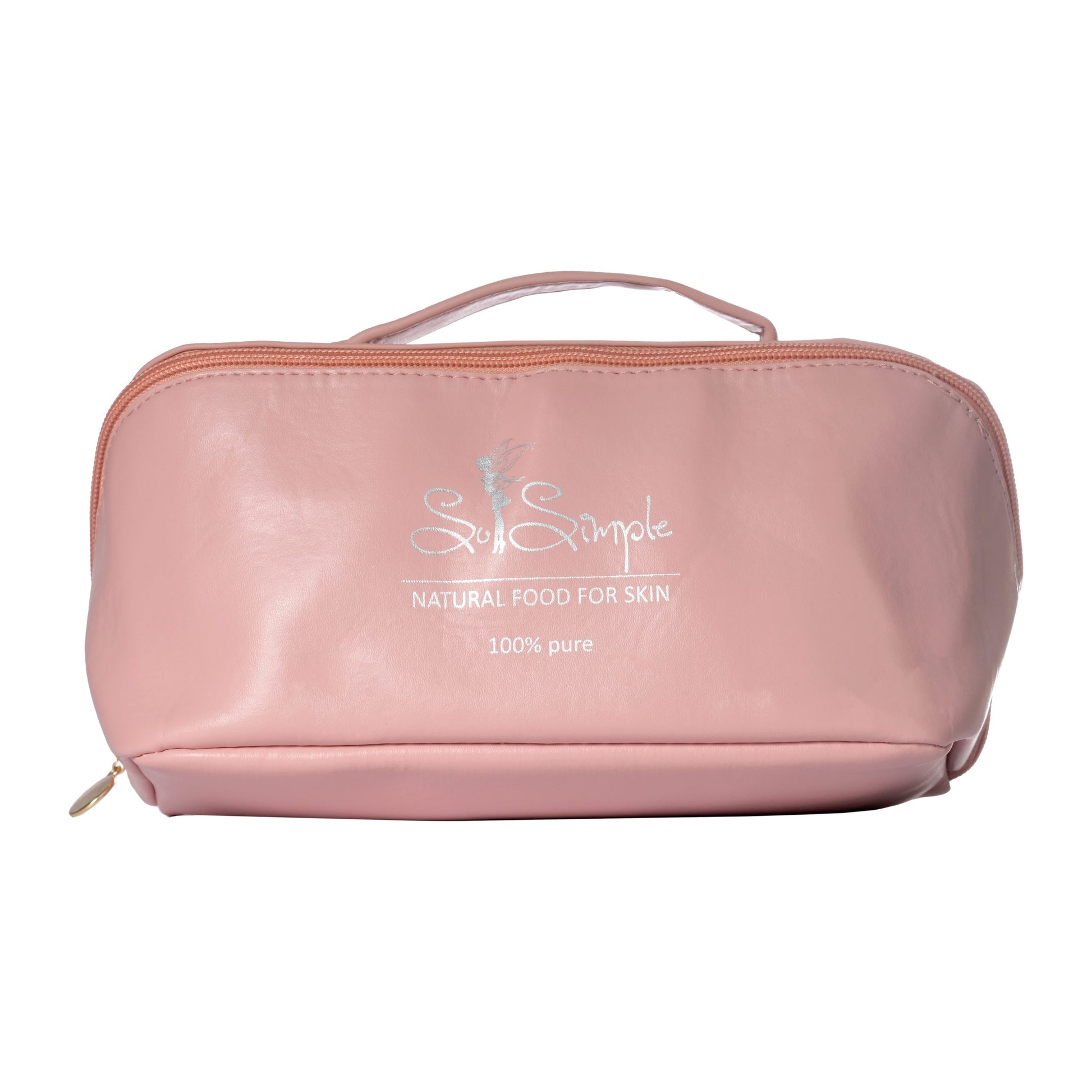 Травел несесер в нежно розово