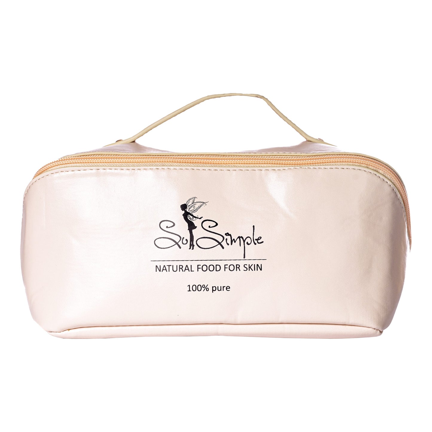 Травел несесер в стилно бежово